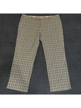 Paisley & Gray Pants Mens 46X32 Plaid Brown Wedding Formal Evening Slim Fit